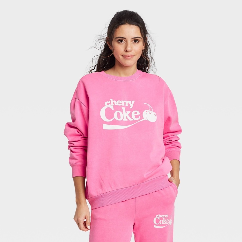 Coca-Cola cherry coke graphic sweatshirt
